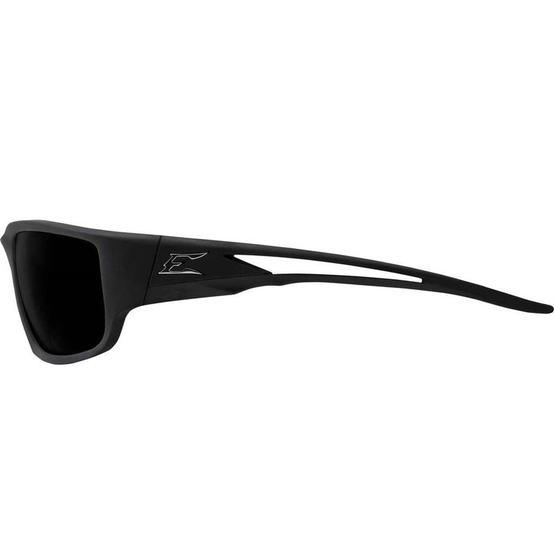 Edge TSK216 Kazbek Polarized Wrap-Around Safety Glasses, Anti-Scratch, Non-Slip, UV 400, Military Grade, ANSI/ISEA & MCEPS Compliant, 5.04" Wide, Black Frame / Smoke Lens - Image 3